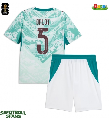 Portugal Diogo Dalot #5 Bortaställ Barn VM 2026 Kortärmad (+ Korta byxor)